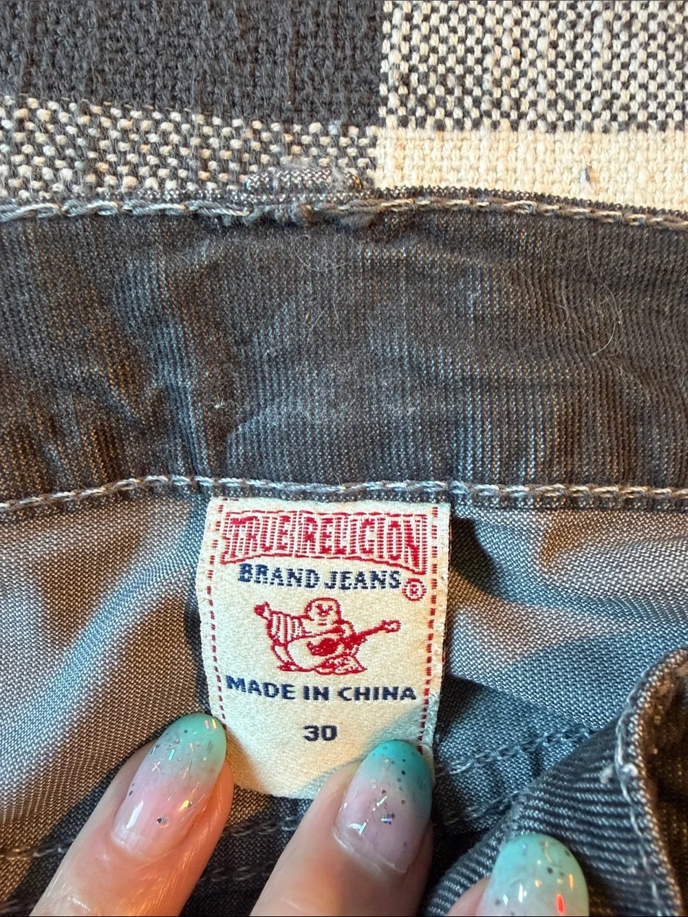 True Religion Men's Relaxed Jeans in Gray